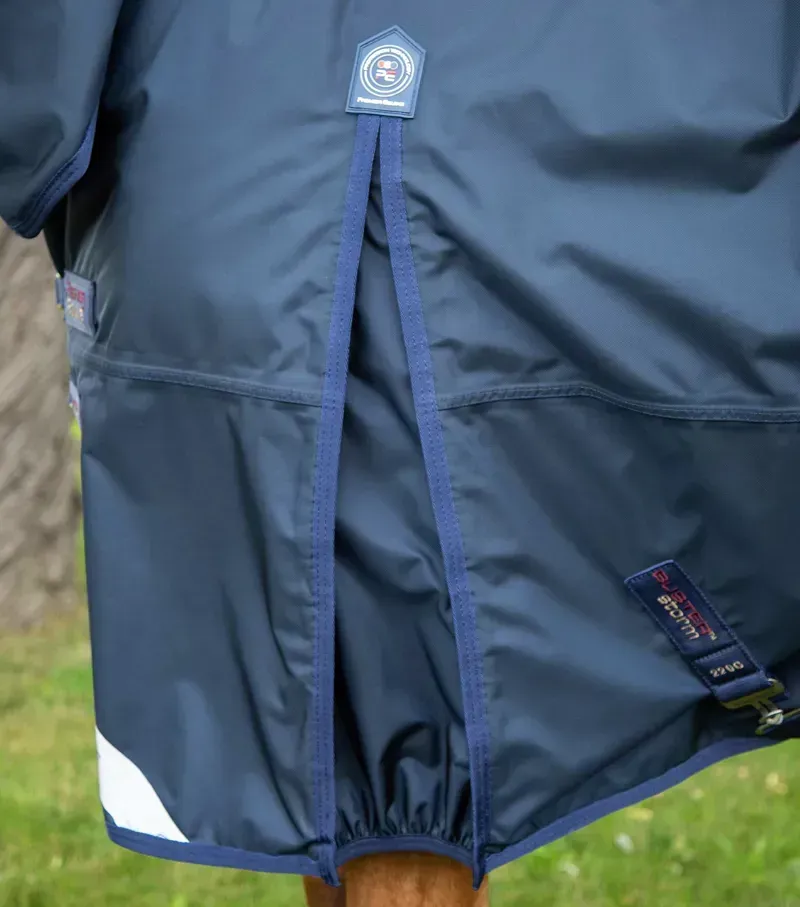 Premier Equine Buster Storm 220g Combo Turnout Rug With Classic Neck - Navy-3