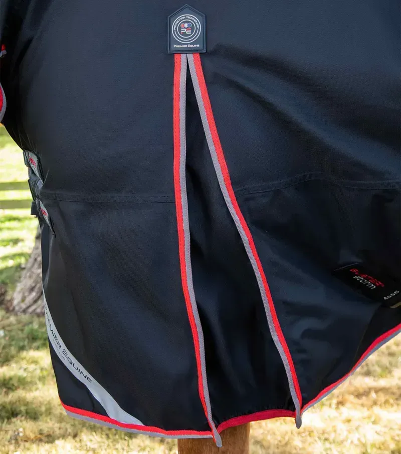 Premier Equine Buster Storm 400g Combo Turnout Rug With Snug-Fit Neck - Black-3