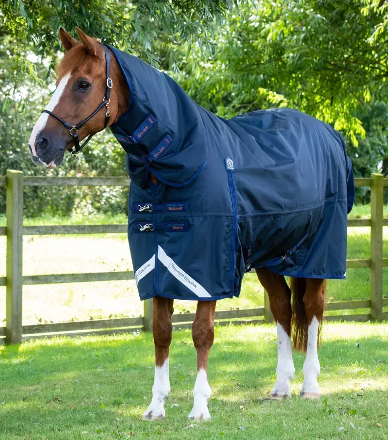 Premier Equine Buster Storm 420g Combo Turnout Rug With Classic Neck - Navy