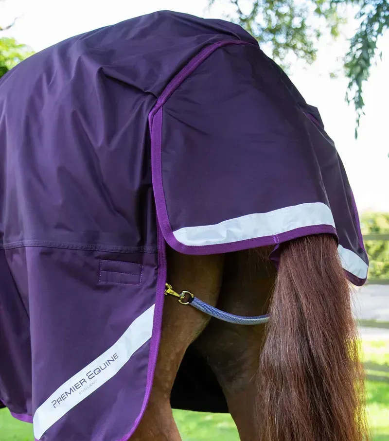 Premier Equine Buster Storm 420g Combo Turnout Rug With Classic Neck - Purple-2