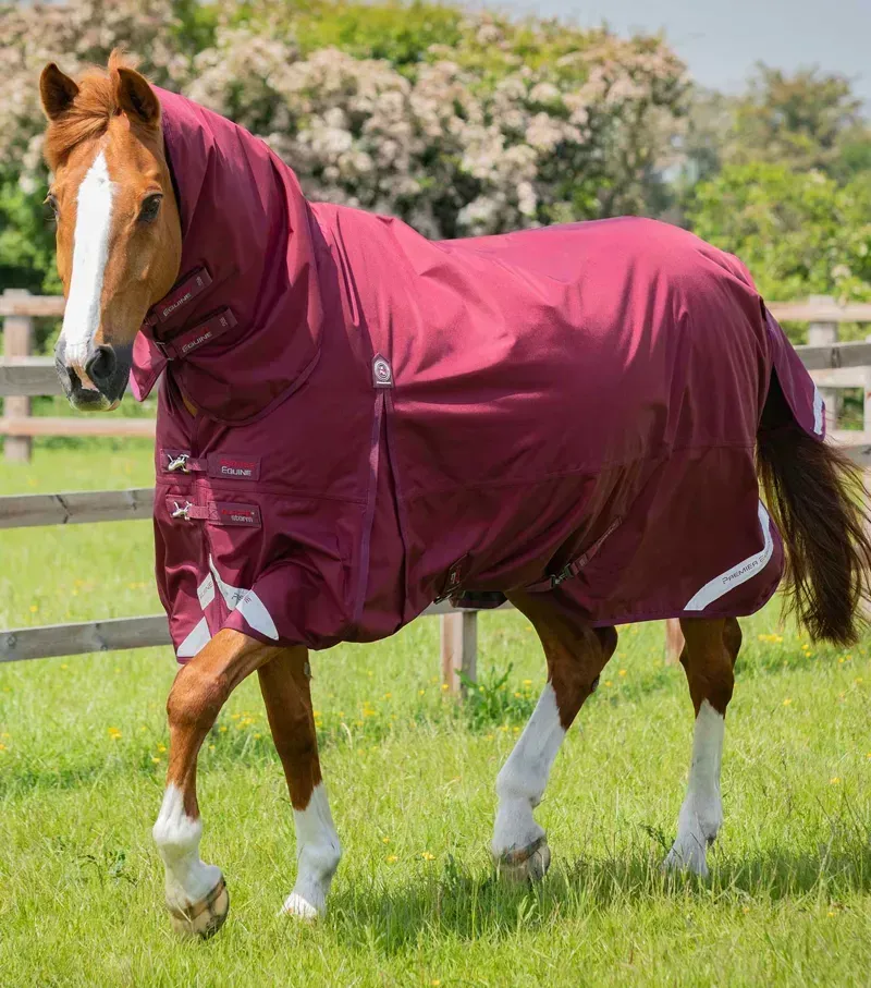 Premier Equine Buster Storm 90g Combo Turnout Rug With Classic Neck - Burgundy