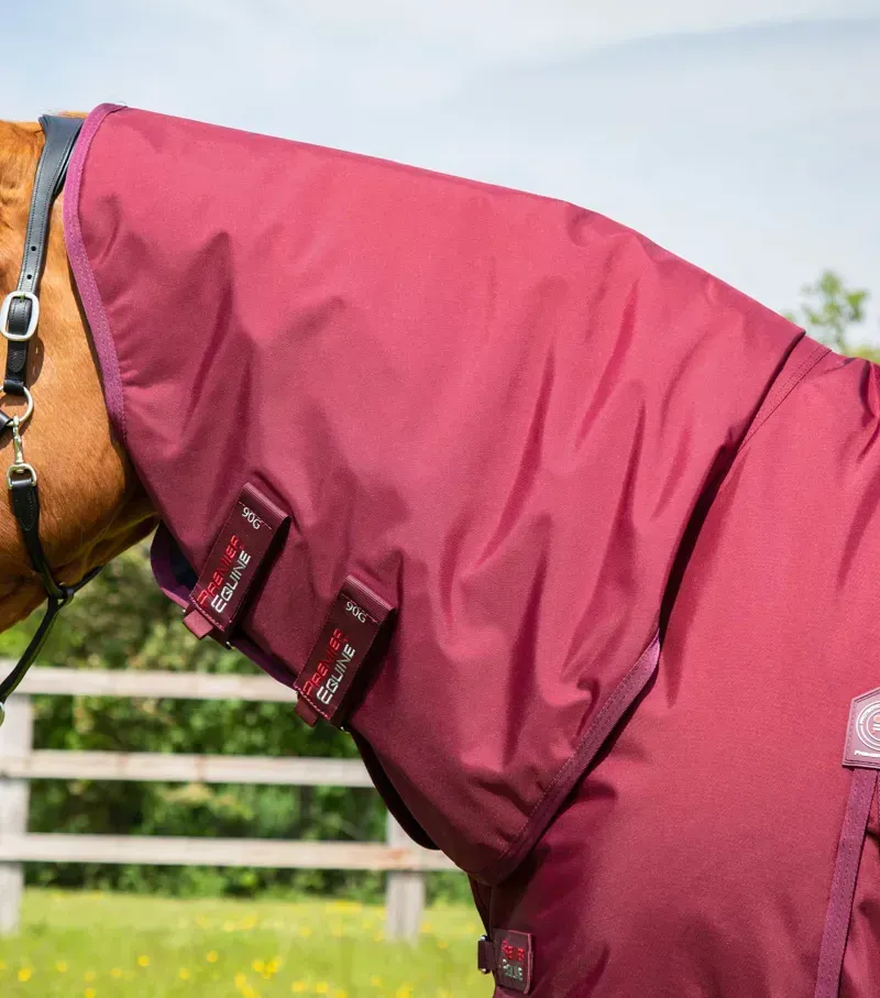 Premier Equine Buster Storm 90g Combo Turnout Rug With Classic Neck - Burgundy-1