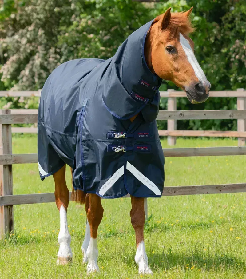 Premier Equine Buster Storm 90g Combo Turnout Rug With Classic Neck - Navy