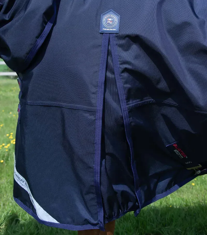 Premier Equine Buster Storm 90g Combo Turnout Rug With Classic Neck - Navy-3