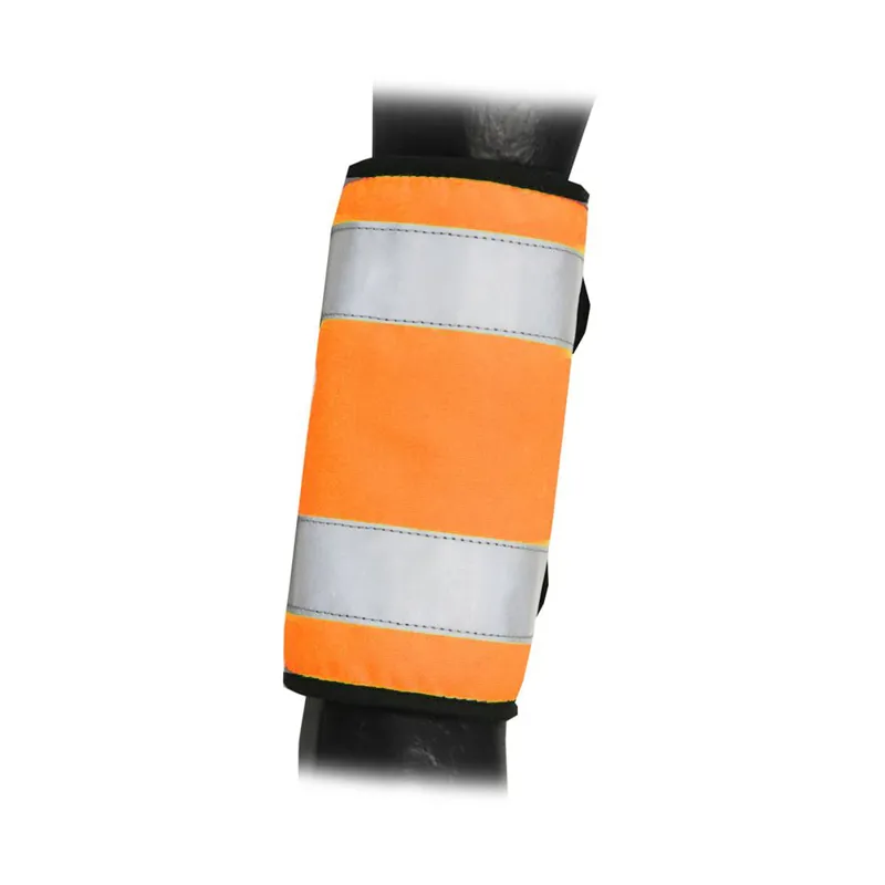 Hy Equestrian Viz Reflector Horse Leg Wraps - Orange
