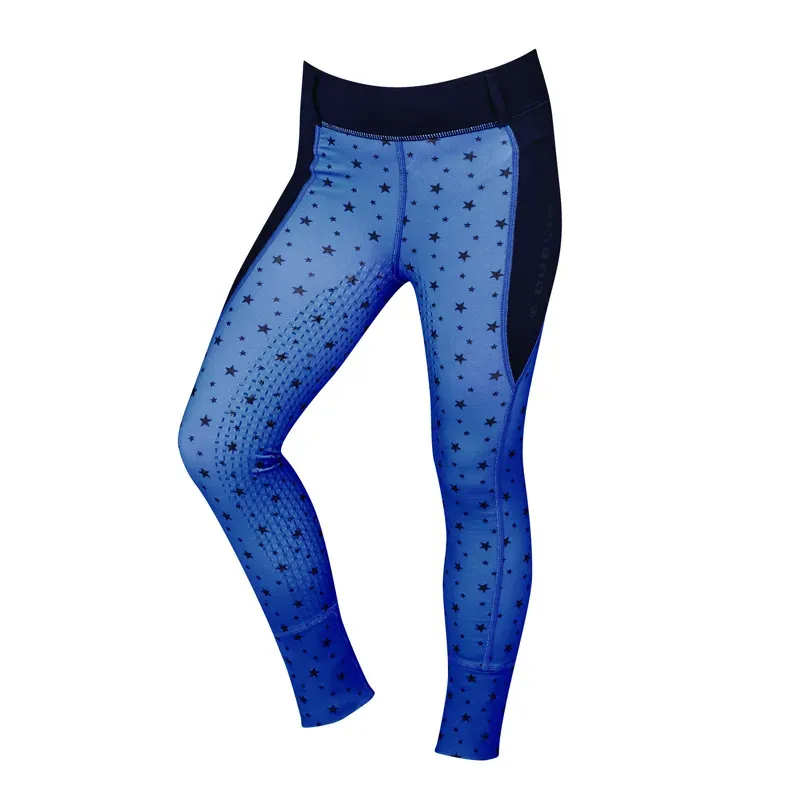 Dublin Childs Printed Cool It Everyday Riding Tights - Navy Stars