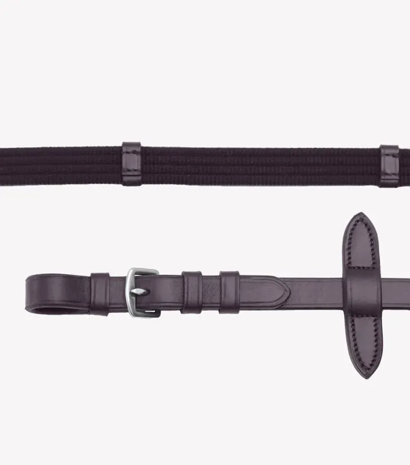Premier Equine 3/4 Caloveto Web Reins - Brown