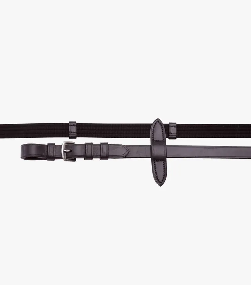 Premier Equine 3/4 Caloveto Web Reins - Brown-2