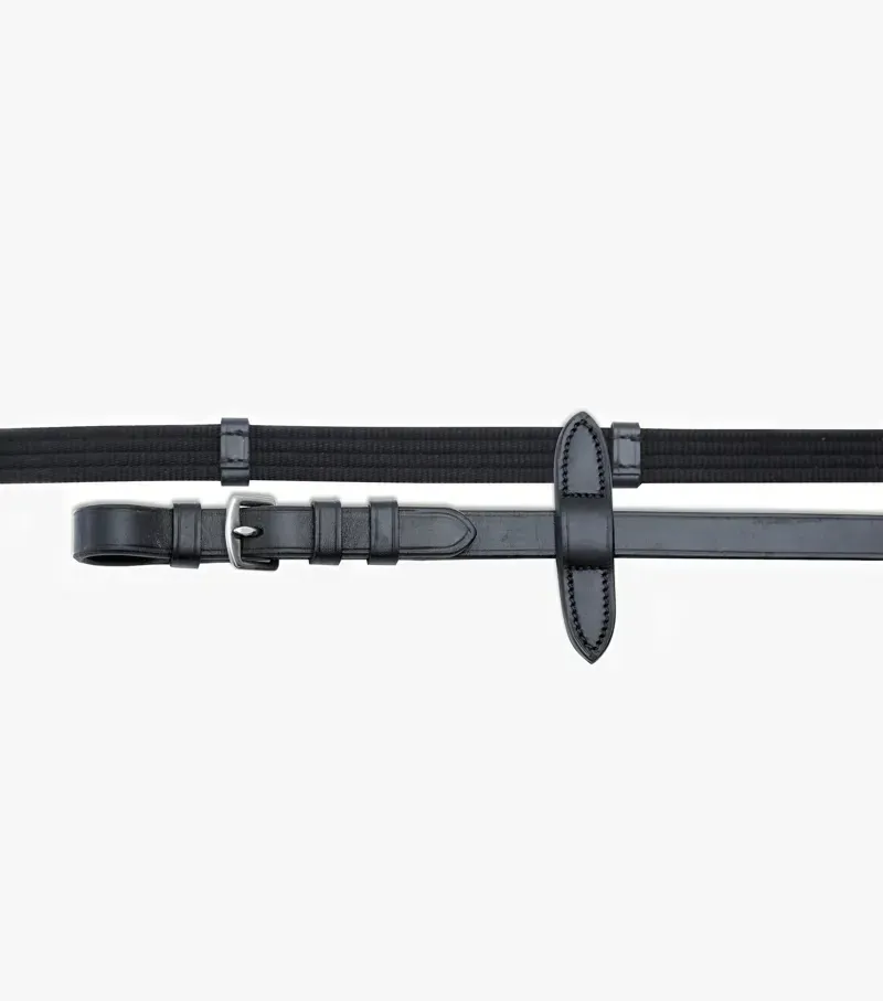 Premier Equine 3/4 Caloveto Web Reins - Black