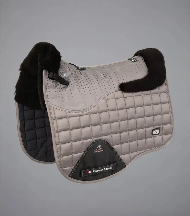Premier Equine Capella Close Contact Merino Wool Dressage Square - Grey/Black