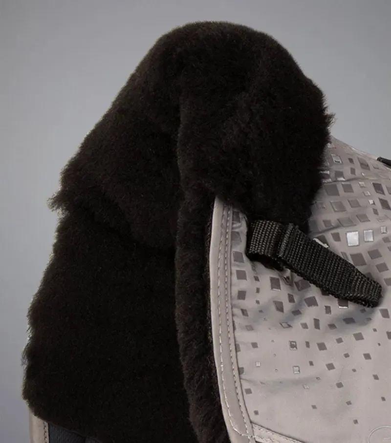 Premier Equine Capella Close Contact Merino Wool Dressage Square - Grey/Black-1