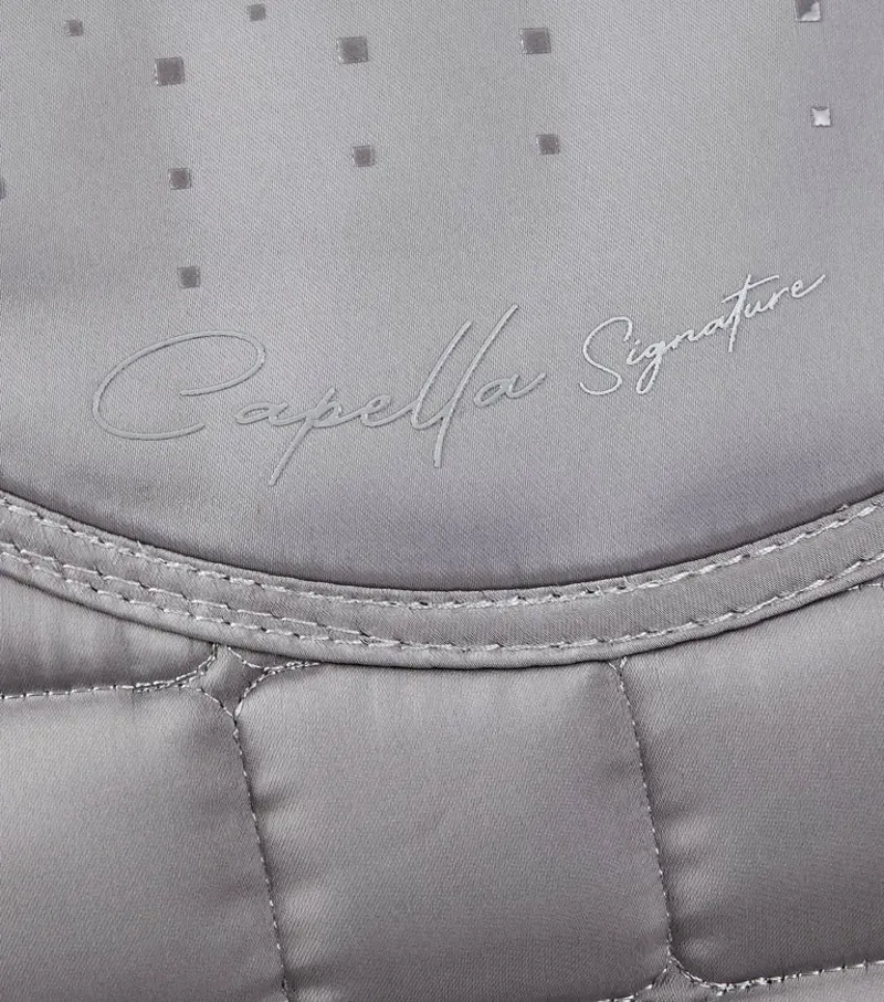 Premier Equine Capella Close Contact Merino Wool Dressage Square - Grey/Black-2