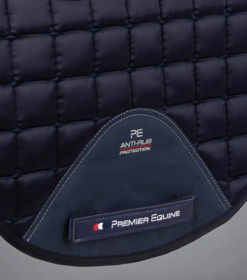 Premier Equine Capella Close Contact Merino Wool Dressage Square - Navy/Natural-2