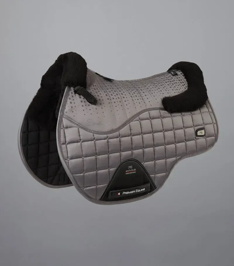 Premier Equine Capella Close Contact Merino Wool GP/Jump Square - Grey/Black