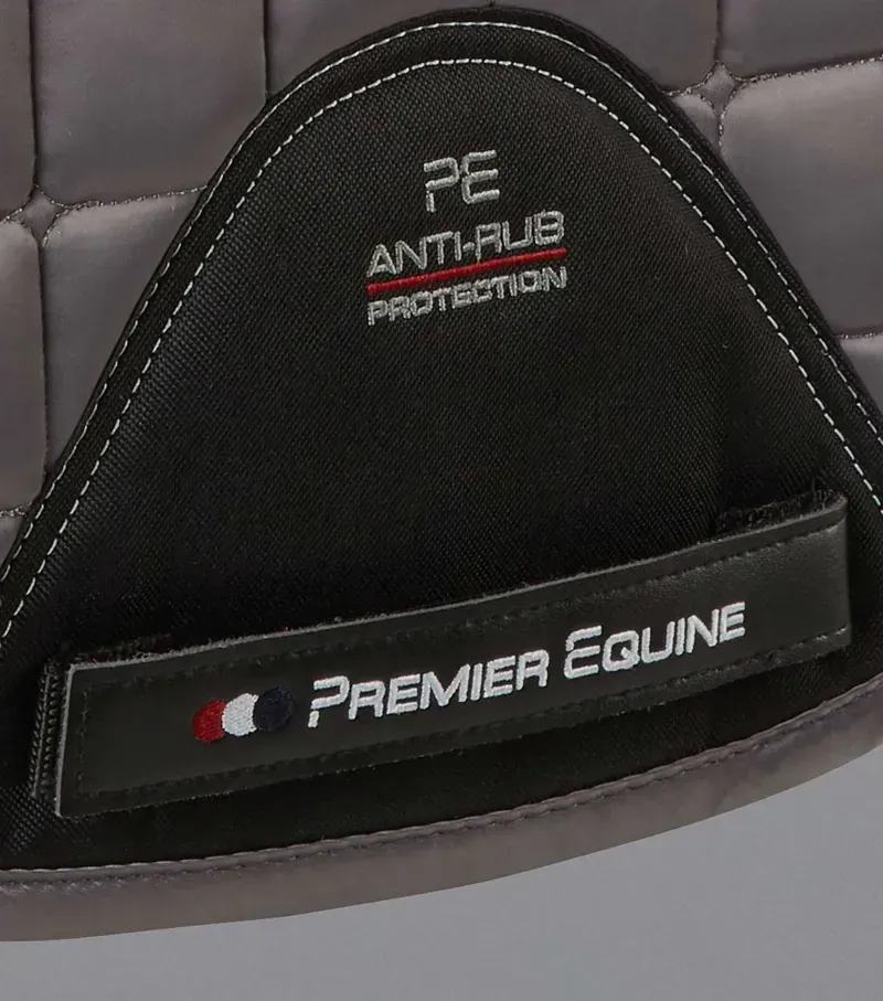 Premier Equine Capella Close Contact Merino Wool GP/Jump Square - Grey/Black-4