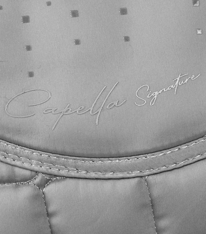 Premier Equine Capella Close Contact Merino Wool GP/Jump Square - Grey/Black-5