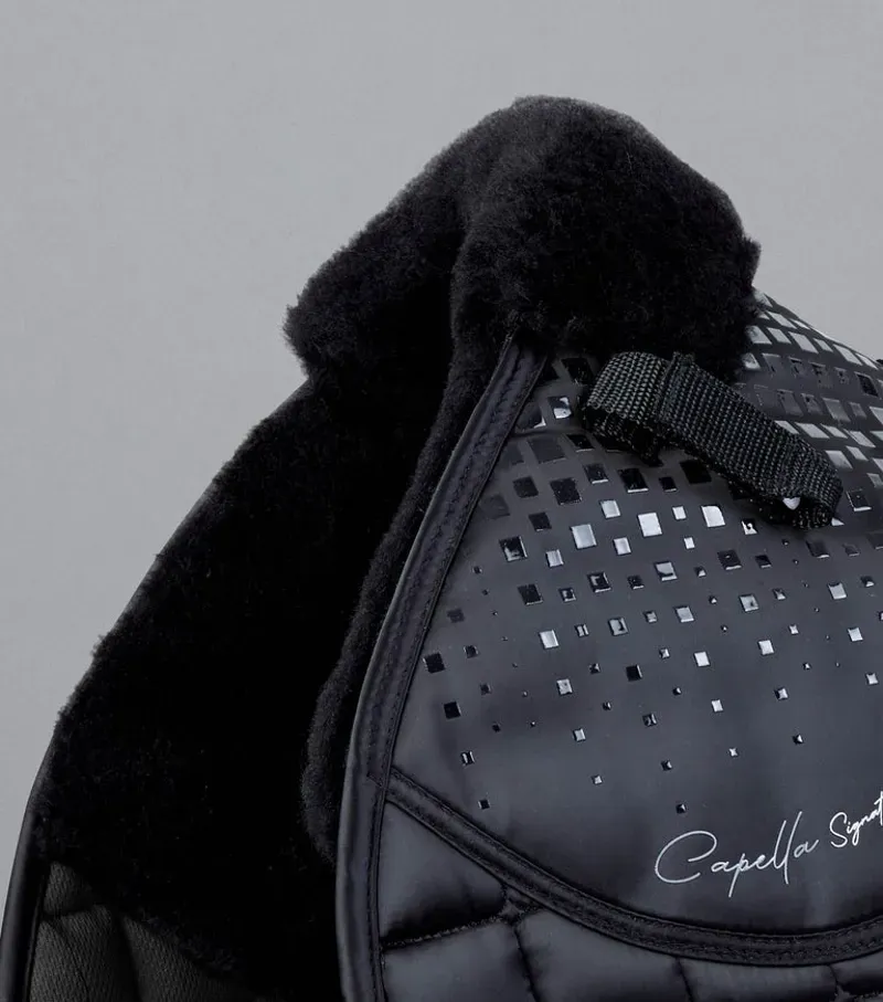 Premier Equine Capella Close Contact Merino Wool GP/Jump Square - Black/Black-2
