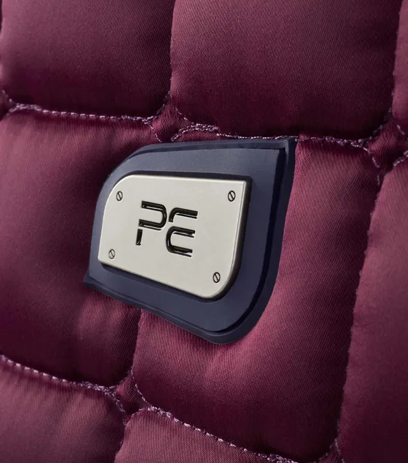 Premier Equine Capella Close Contact Merino Wool GP/Jump Square - Wine/Navy-3