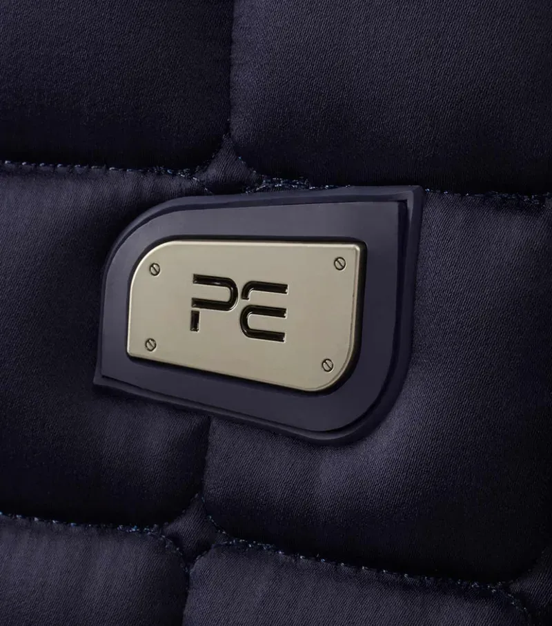 Premier Equine Capella Close Contact Merino Wool GP/Jump Square - Navy/Natural-2