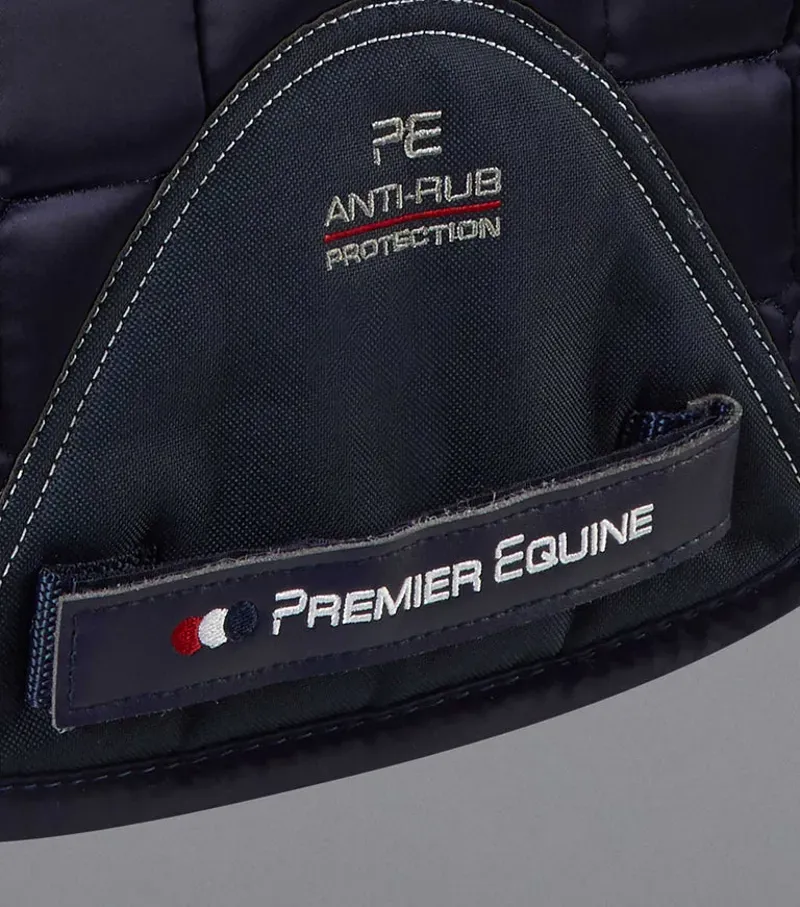 Premier Equine Capella Close Contact Merino Wool GP/Jump Square - Navy/Natural-5
