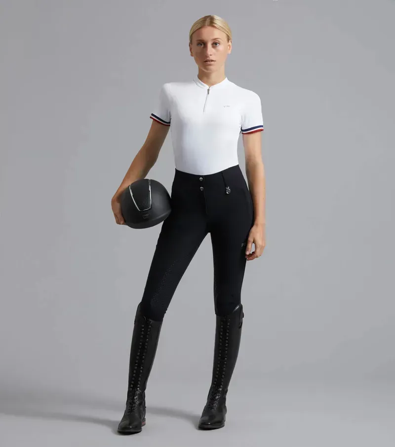 Premier Equine Ladies Carapello Full Seat Gel Riding Breeches - Black