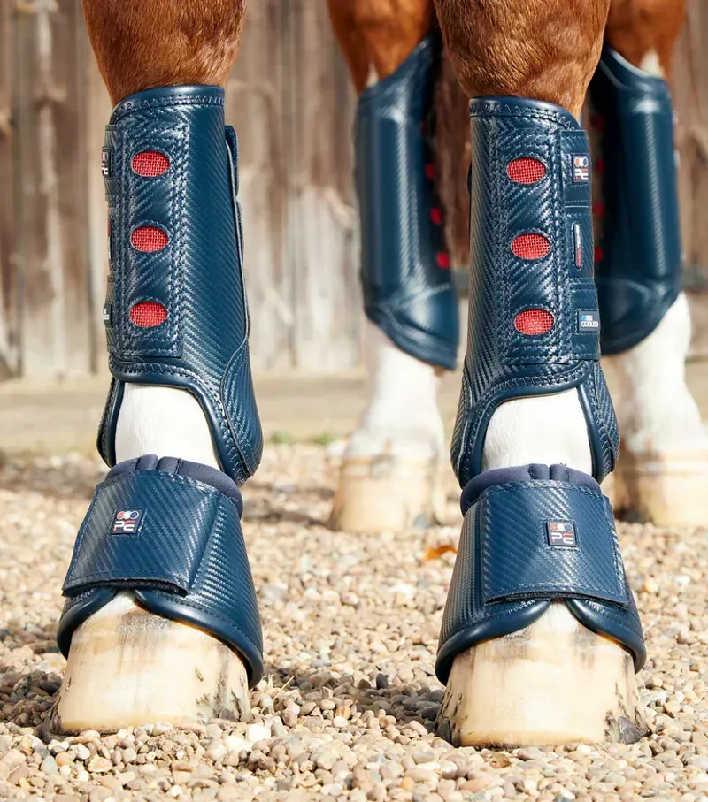 Premier Equine Carbon Tech Air Cooled Eventing Boots - Navy-1