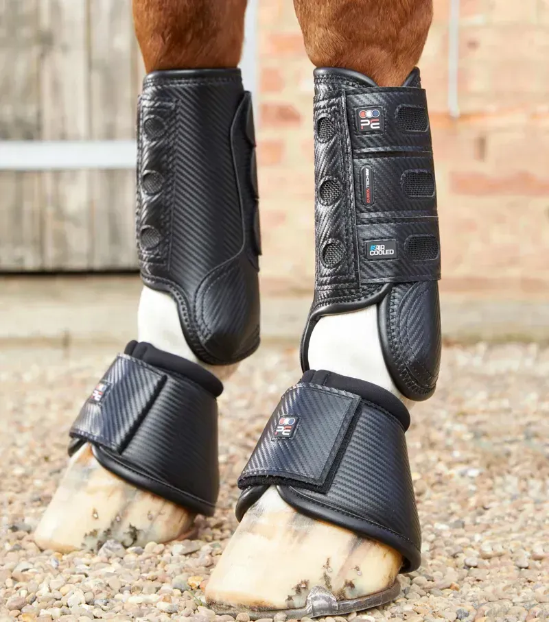 Premier Equine Carbon Tech Air Cooled Eventing Boots - Black
