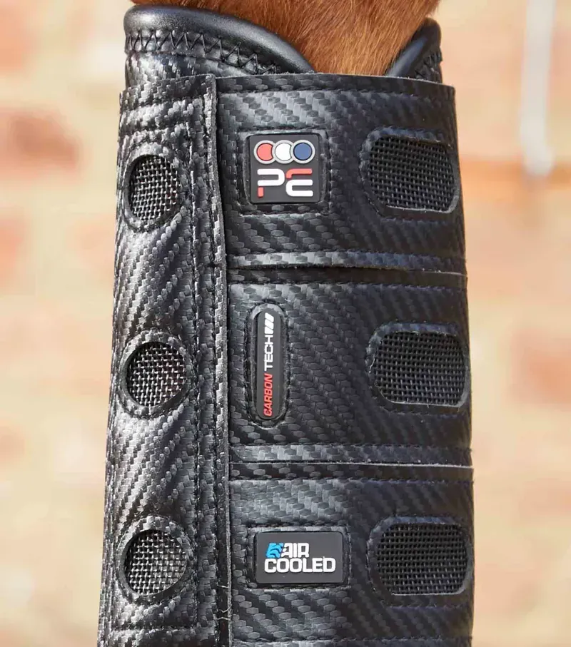 Premier Equine Carbon Tech Air Cooled Eventing Boots - Black-3