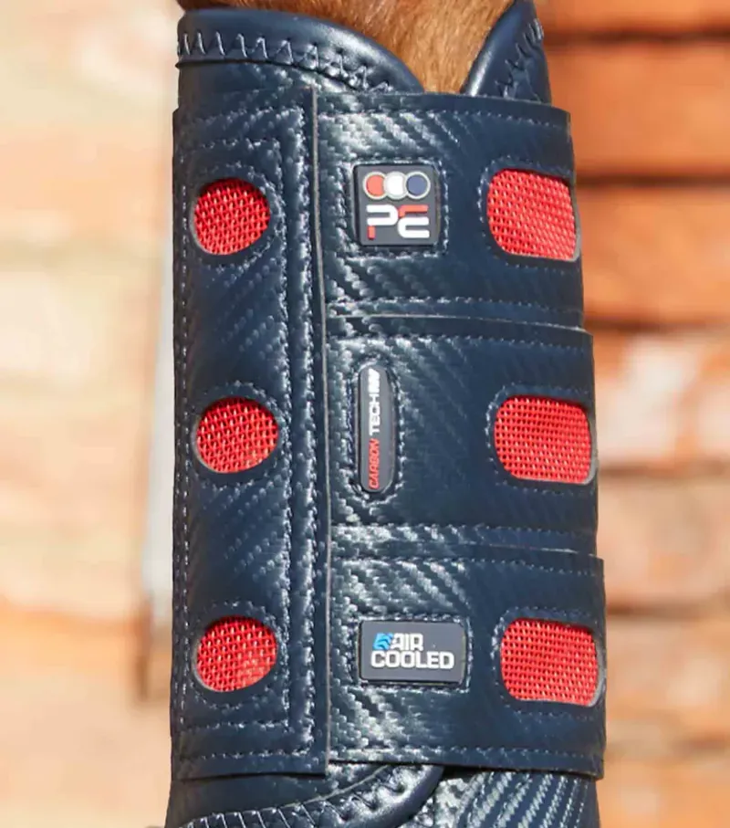 Premier Equine Carbon Tech Air Cooled Eventing Boots - Navy-3