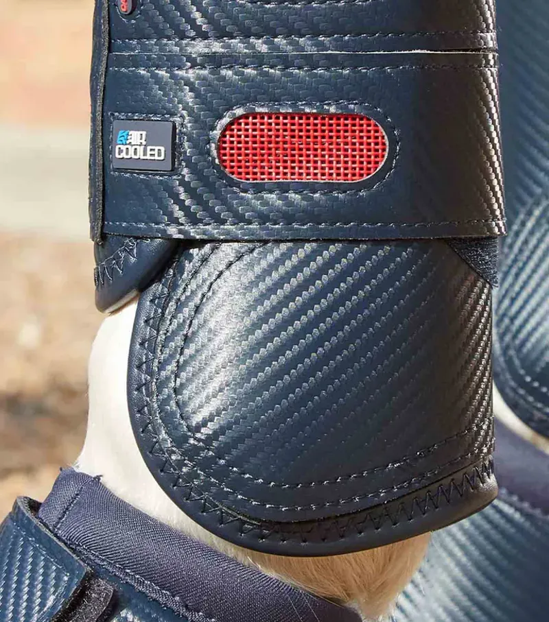 Premier Equine Carbon Tech Air Cooled Eventing Boots - Navy-4