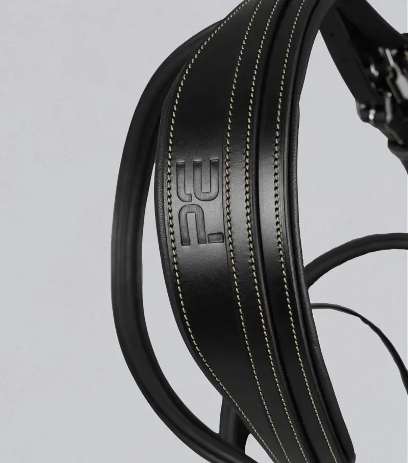 Premier Equine Cassano Snaffle Bridle - Black-1