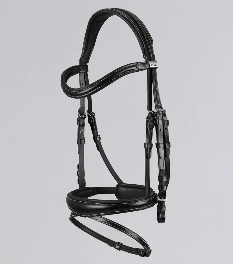 Premier Equine Cassano Snaffle Bridle - Black-4