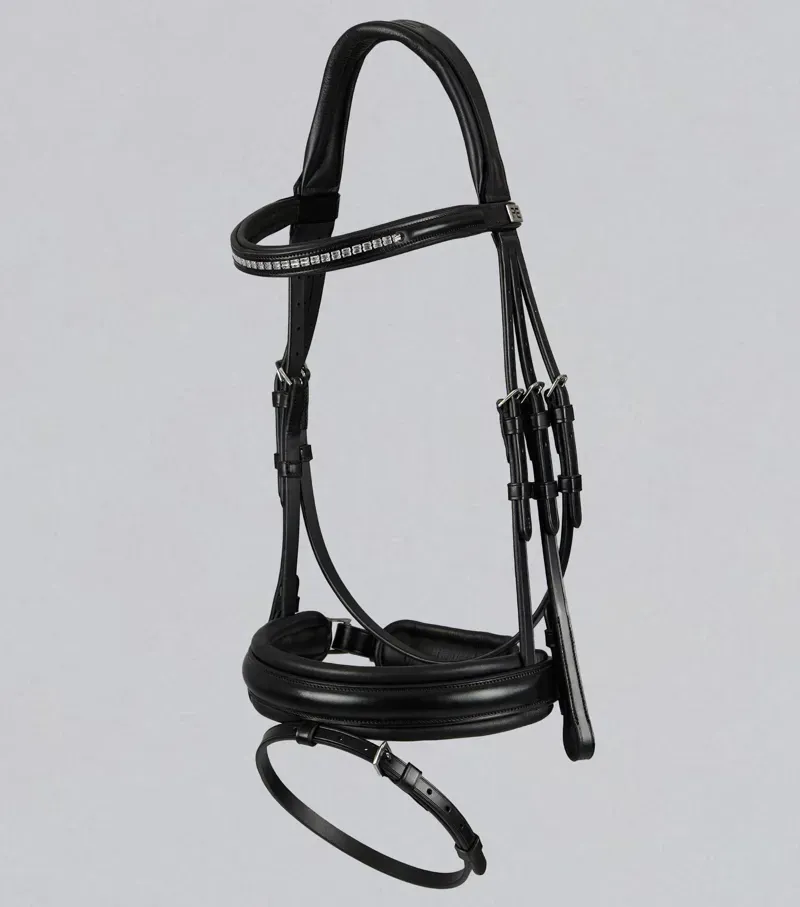 Premier Equine Castello Anatomical Bridle - Black-4