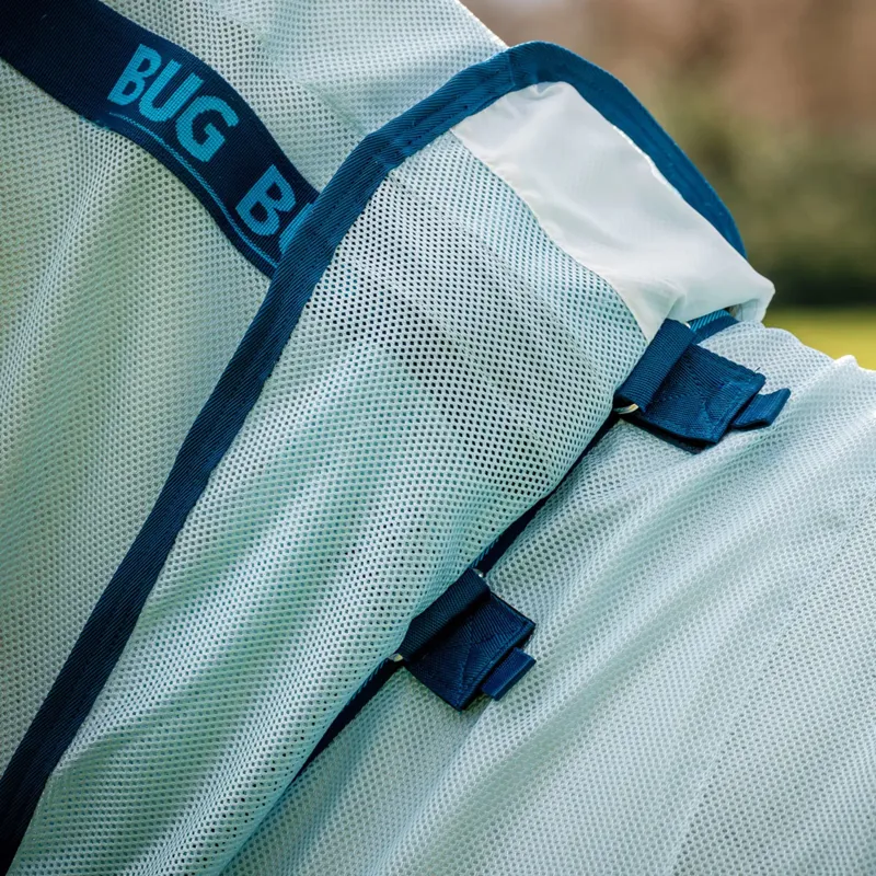 Horseware Amigo Bug Buster Fly Rug - Azure Blue/Navy/Electric Blue-7