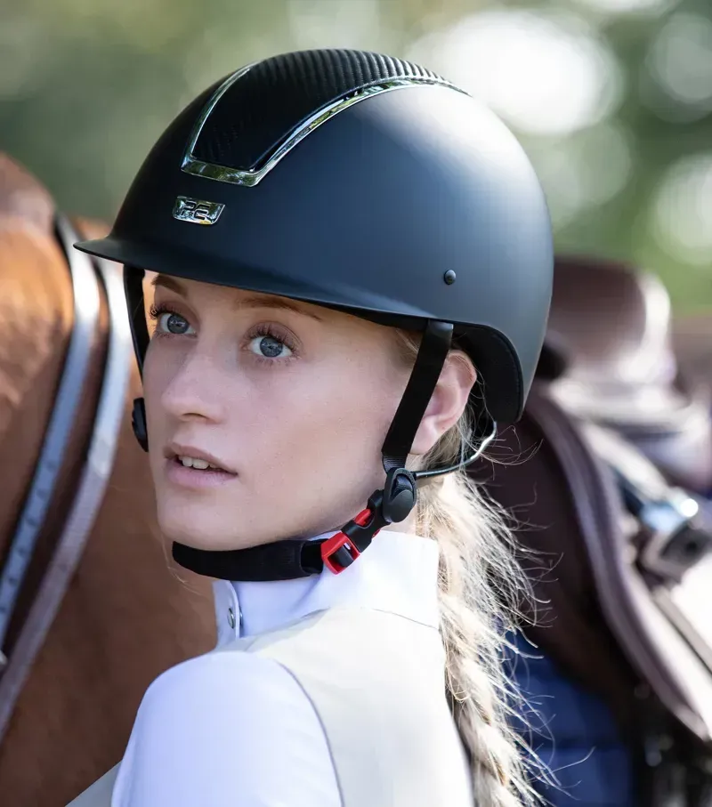 Premier Equine Centauri Horse Riding Helmet - Black-1