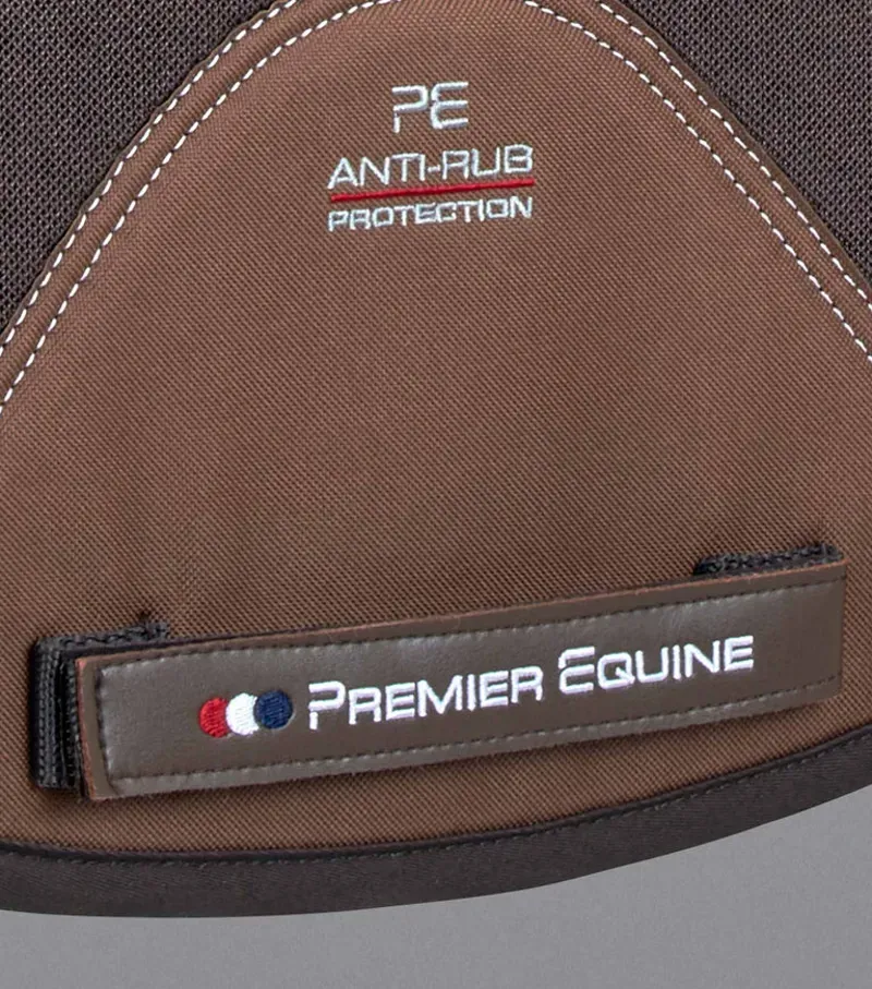 Premier Equine Close Contact Airtechnology Shockproof Wool Dressage Square - Brown/Brown-4