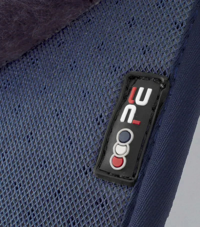 Premier Equine Close Contact Airtechnology Shockproof Wool Dressage Square - Navy/Grey-1