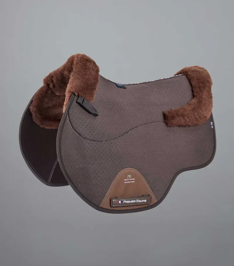 Premier Equine Close Contact Airtechnology Shockproof Wool GP/Jump Square - Brown/Brown