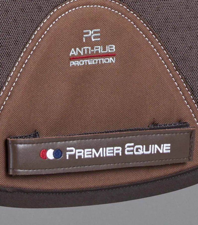 Premier Equine Close Contact Airtechnology Shockproof Wool GP/Jump Square - Brown/Brown-4