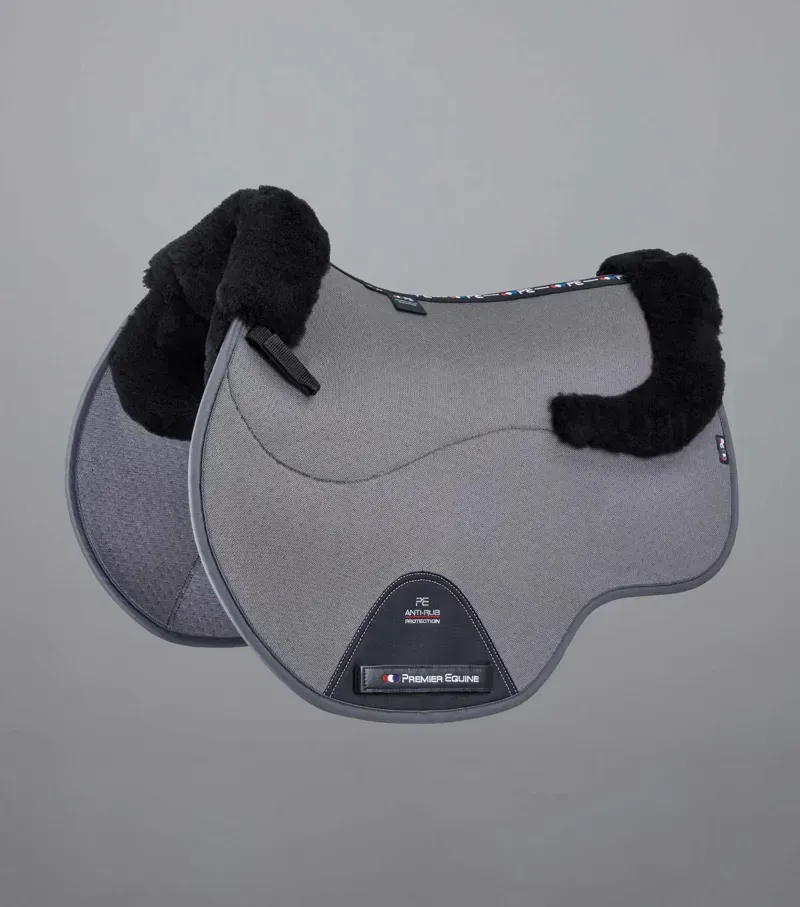 Premier Equine Close Contact Airtechnology Shockproof Wool GP/Jump Square - Grey/Black