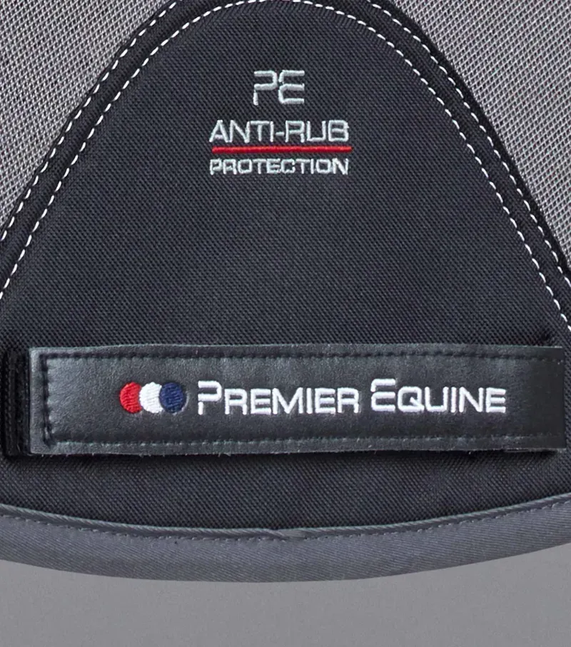 Premier Equine Close Contact Airtechnology Shockproof Wool GP/Jump Square - Grey/Black-4
