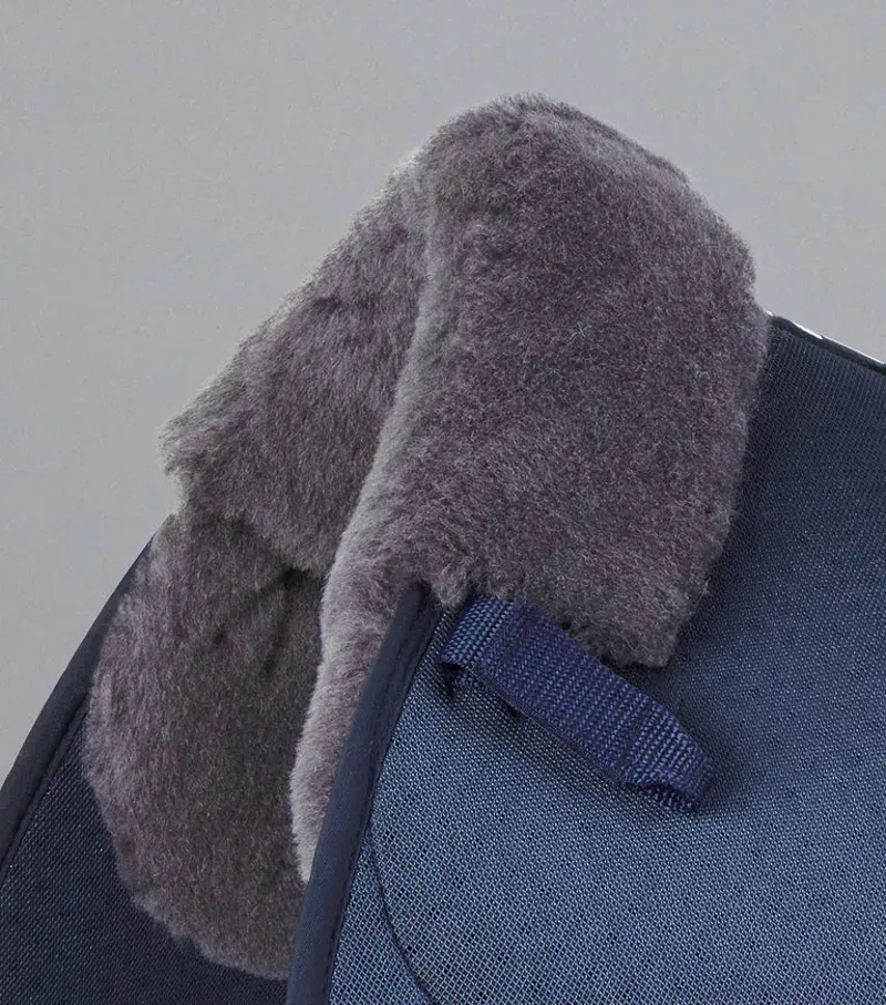 Premier Equine Close Contact Airtechnology Shockproof Wool GP/Jump Square - Navy/Grey-2