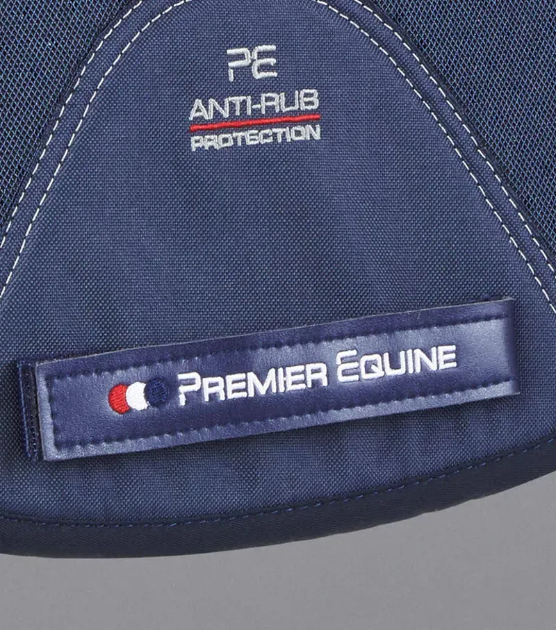 Premier Equine Close Contact Airtechnology Shockproof Wool GP/Jump Square - Navy/Grey-4