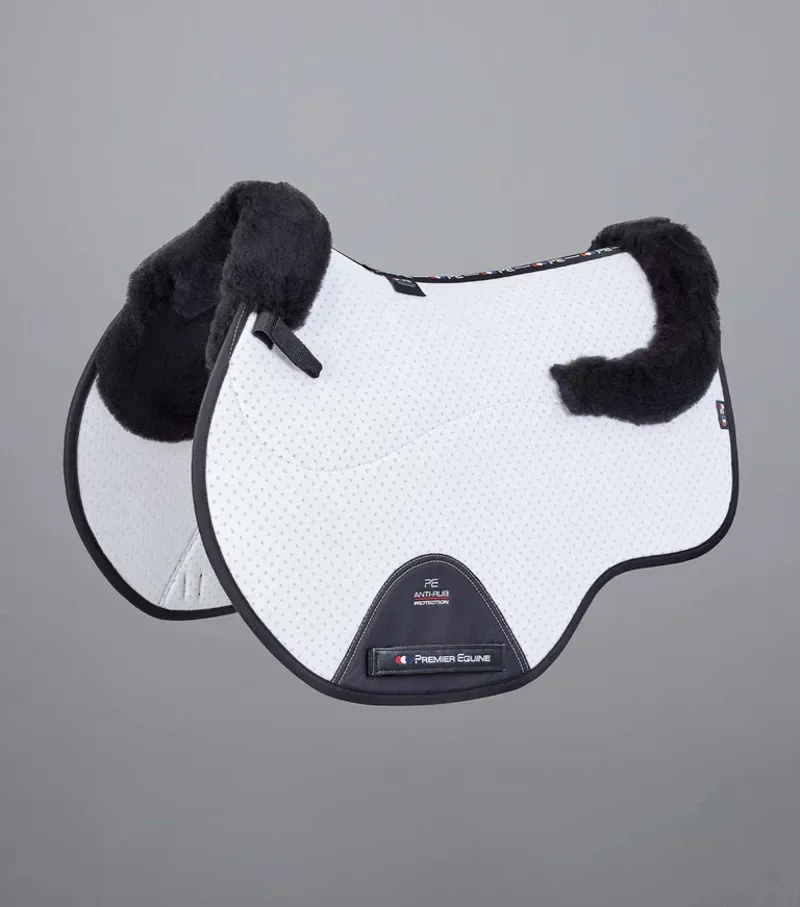 Premier Equine Close Contact Airtechnology Shockproof Wool GP/Jump Square - White/Black