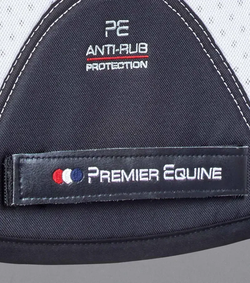 Premier Equine Close Contact Airtechnology Shockproof Wool GP/Jump Square - White/Black-4