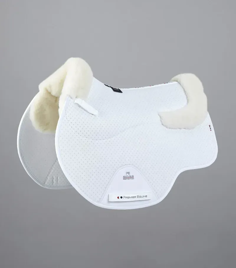 Premier Equine Close Contact Airtechnology Shockproof Wool GP/Jump Square - White/Natural