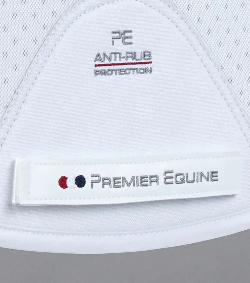 Premier Equine Close Contact Airtechnology Shockproof Wool GP/Jump Square - White/Natural-4