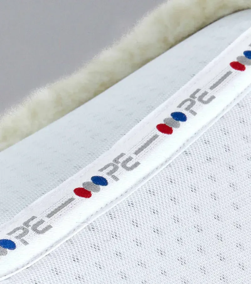Premier Equine Close Contact Airtechnology Shockproof Wool GP/Jump Square - White/Natural-5