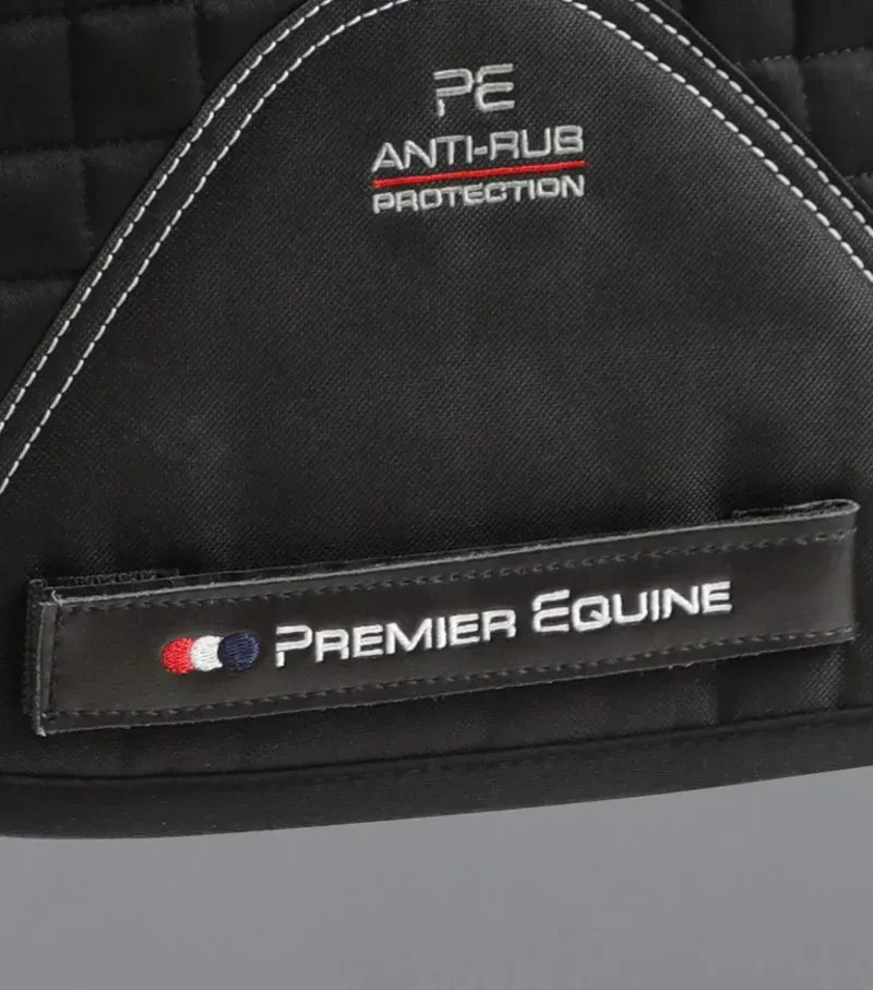 Premier Equine Close Contact Cotton Dressage Saddle Pad - Black-4