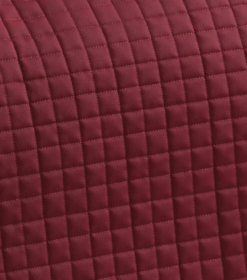 Premier Equine Close Contact Cotton Dressage Saddle Pad - Burgundy-3